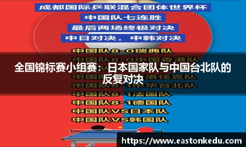 全国锦标赛小组赛：日本国家队与中国台北队的反复对决